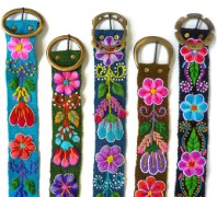 Kunstvoll bestickte Gürtel aus Ayacucho/Peru Kunstvoll bestickte Gürtel aus Ayacucho/Peru