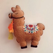 Alpaka aus Alpaka-Filzstoff