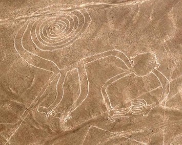 Nazca-Linie "Affe"